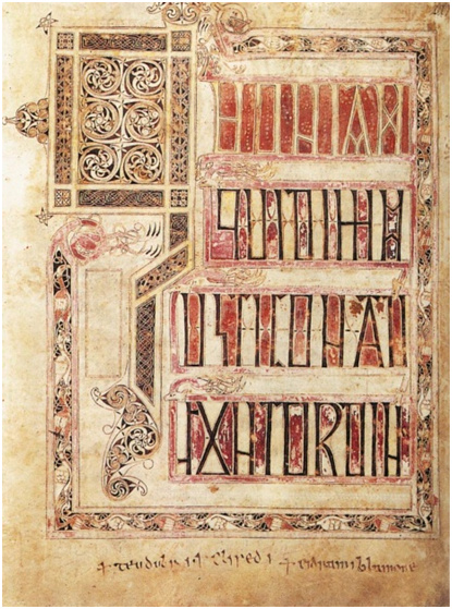 Page of the LLandeilo Gospels