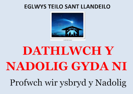 DATHLWCH Y NADOLIG GYDA NI